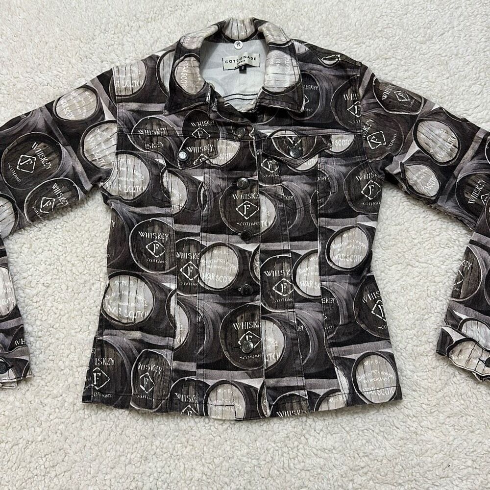 Vintage Cottonade Paris Whiskey Barrels Jacket Women’s Size 2